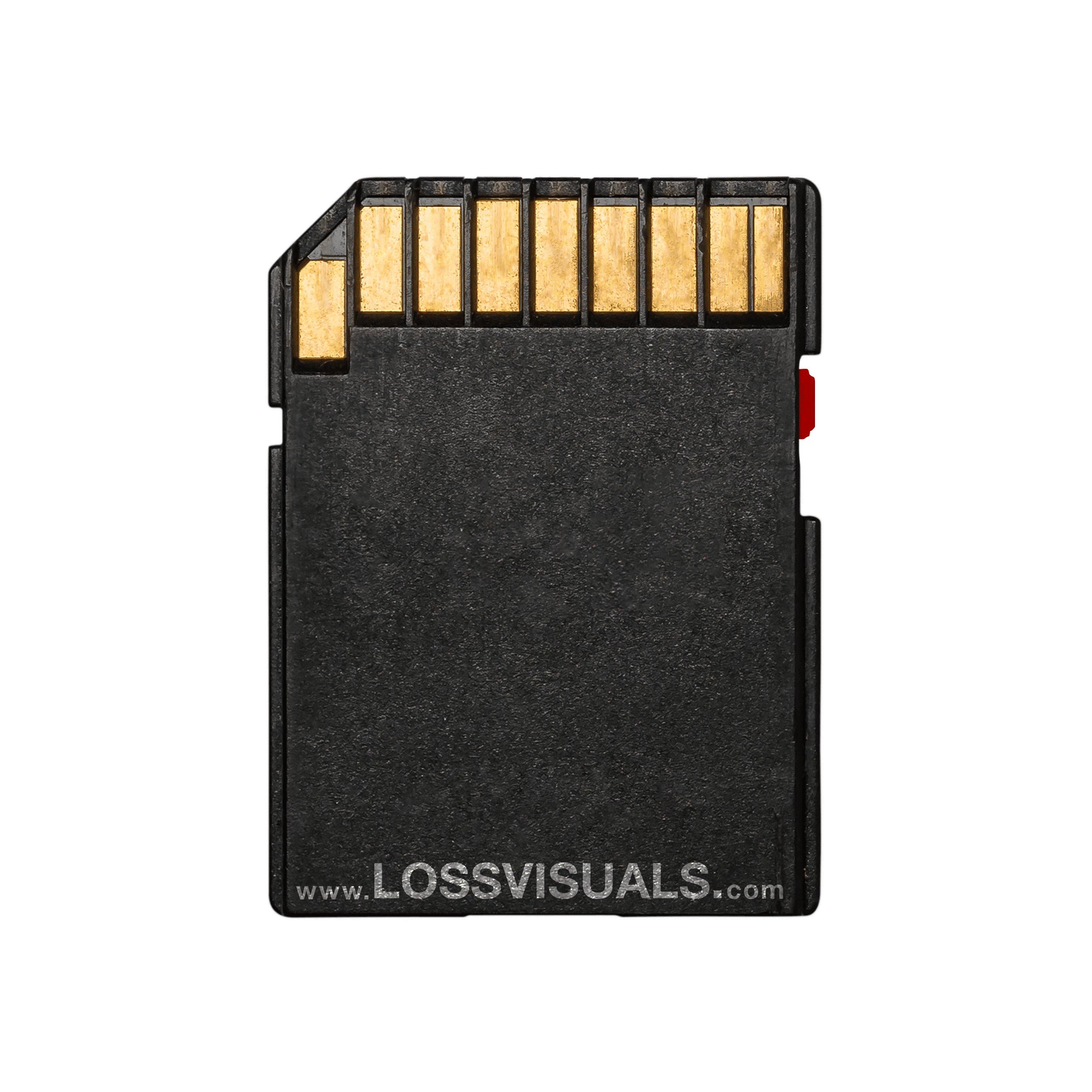 Speicherkarte Rückseite mit Aufdruck www.lossvisuals.com, Produktbild für digitale Inhalte
